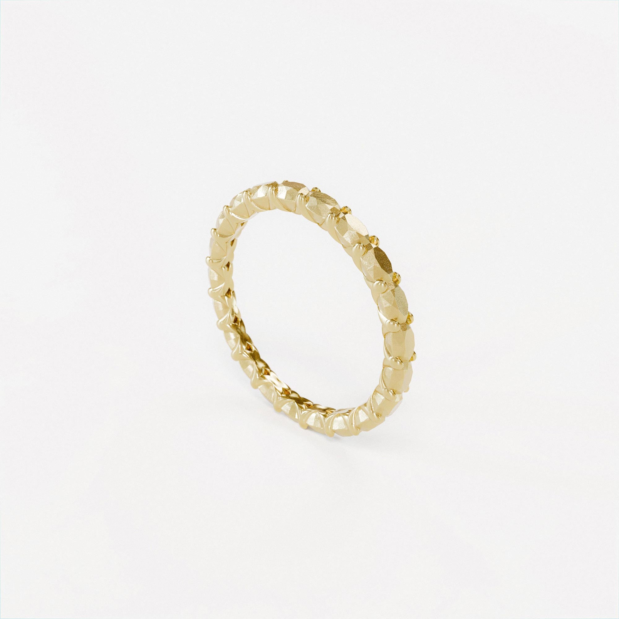 Handmade small gold memoire ring from the LOST collection by OFFFHAND. Designed by Michael Rüscher.