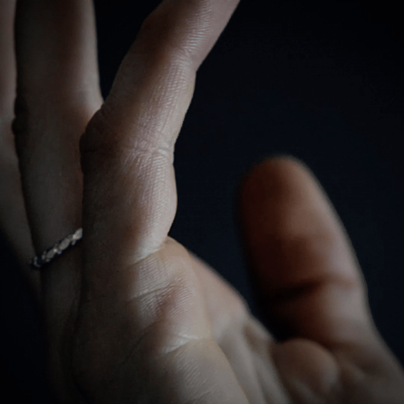 Handmade small platinum memoire ring from the LOST collection by OFFFHAND. Designed by Michael Rüscher.