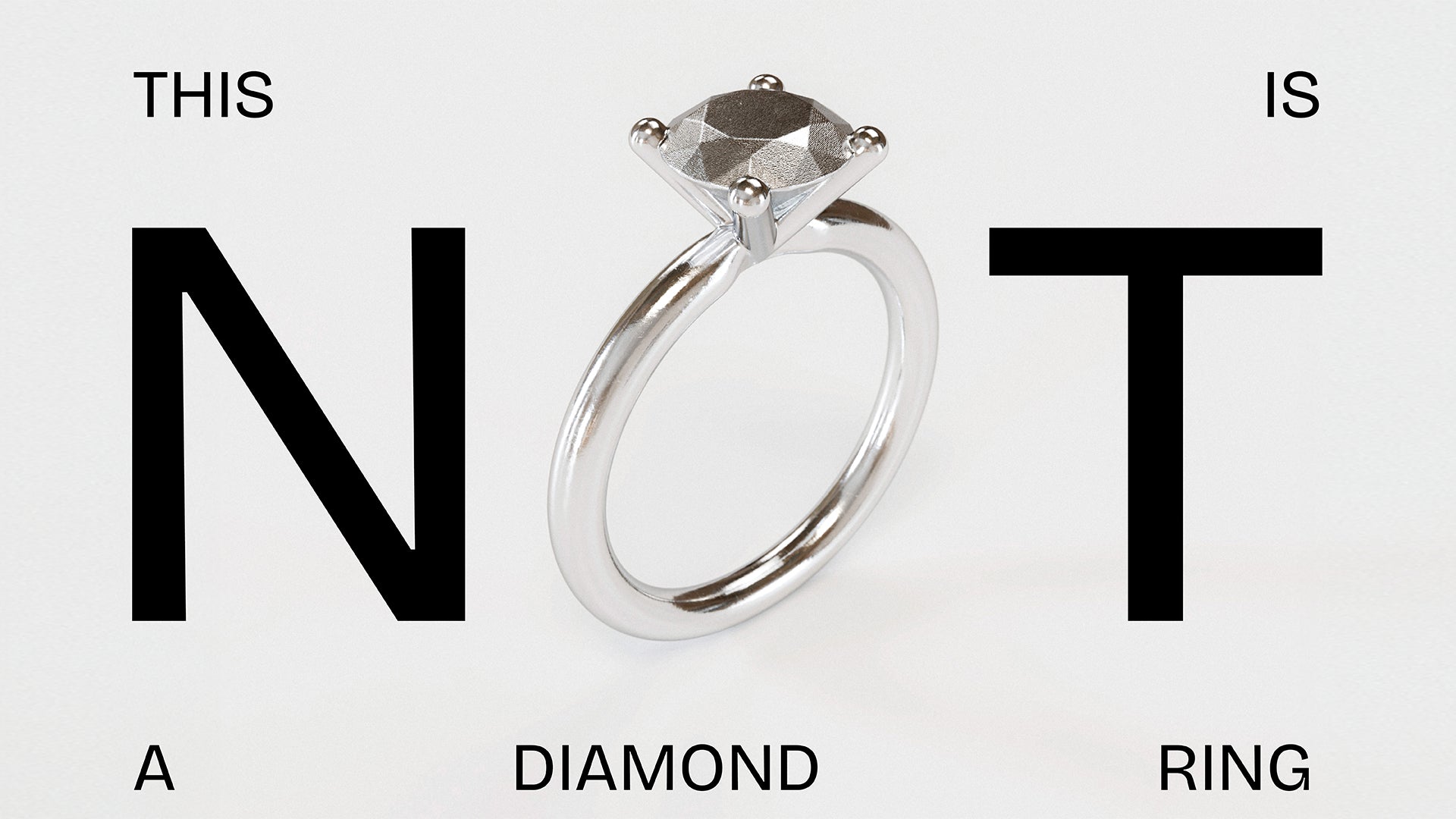 Campaign header featuring the message “This Is Not a Diamond Ring” by OFFFHAND.