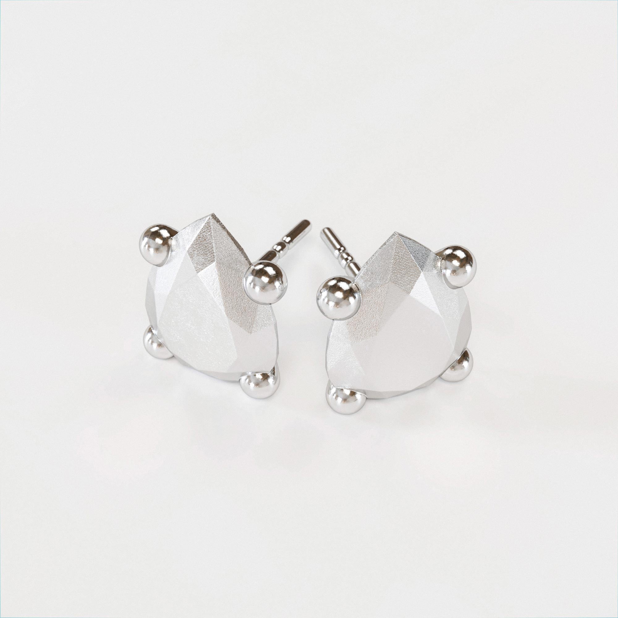 Earring Pear Large Silver