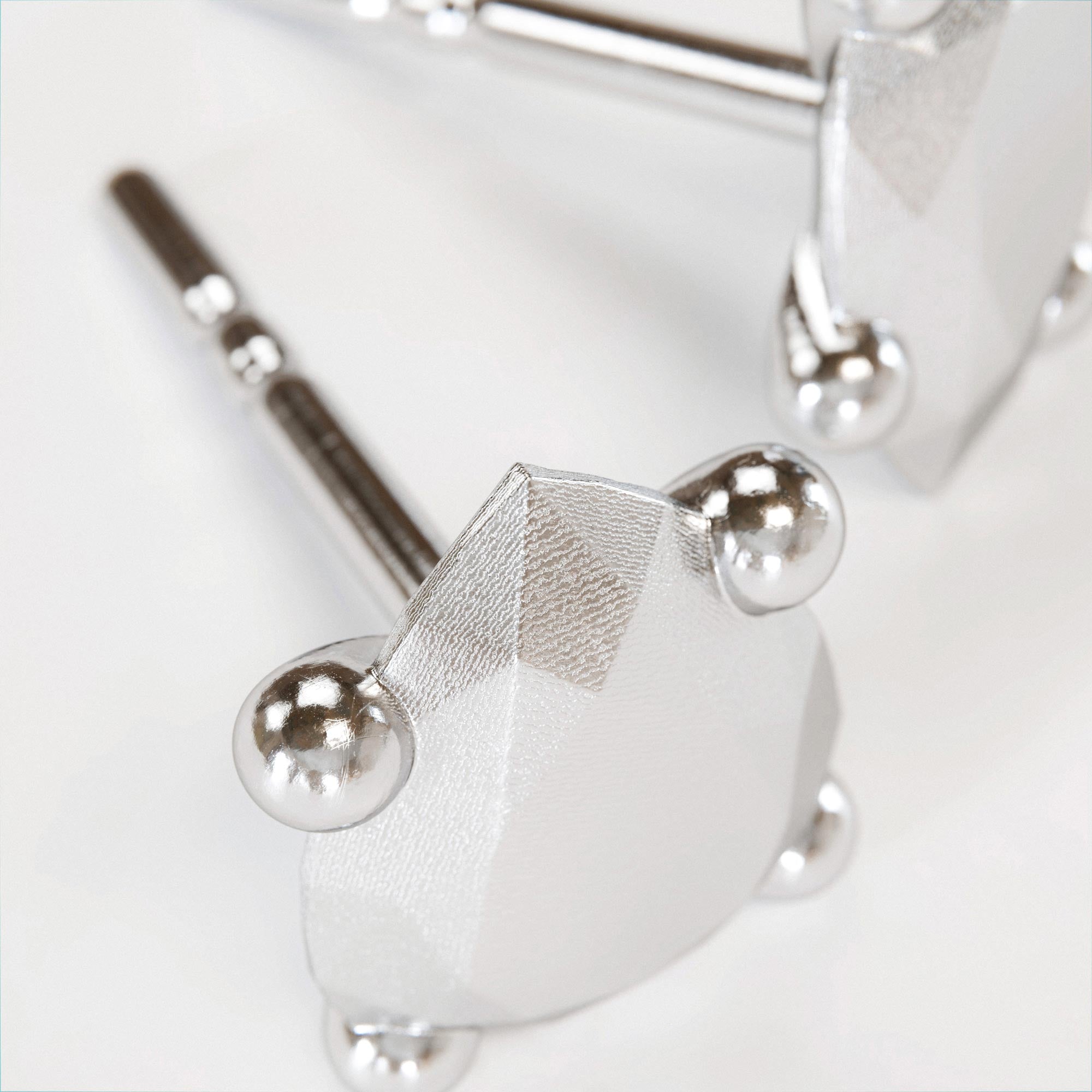 Earring Pear Large Silver