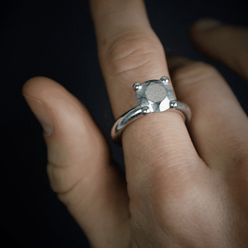 Ring Brillant Large Platinum