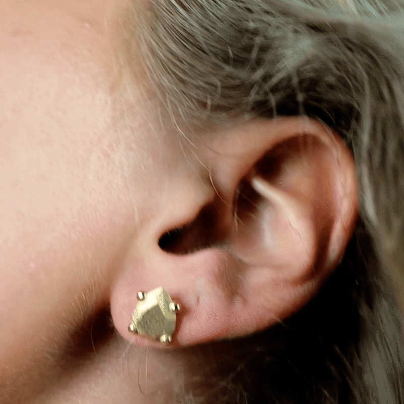 Earring Pear Large Gold