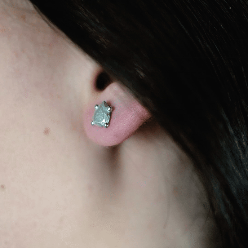 Earring Pear Small Silver