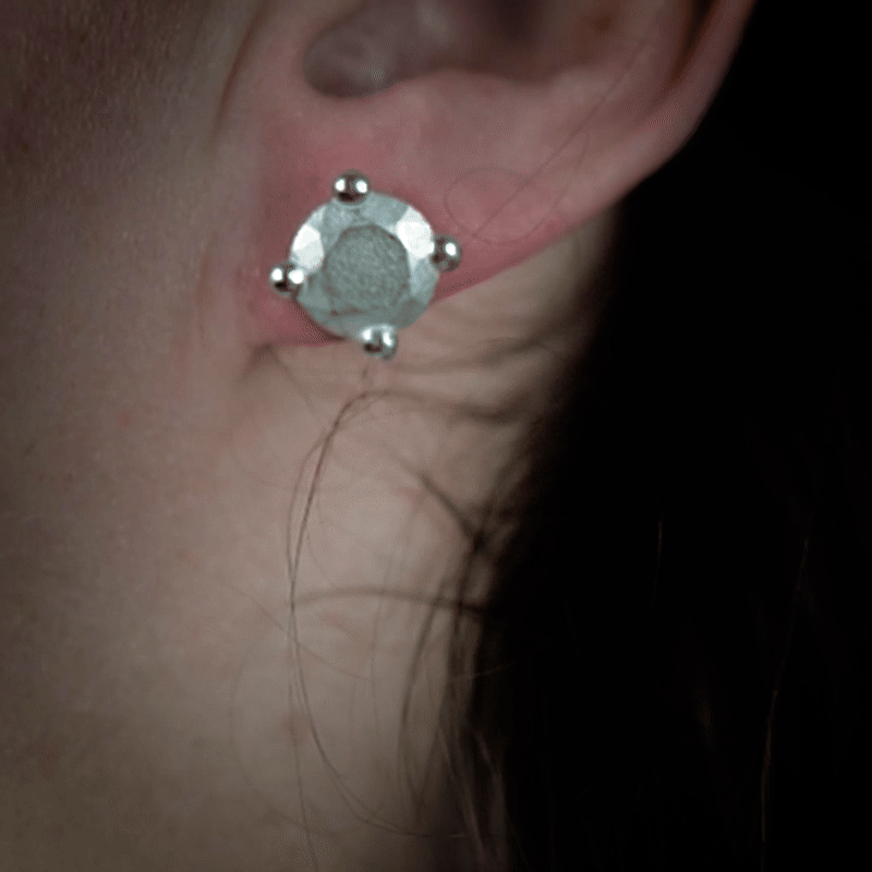 Earring Brillant Large Platinum